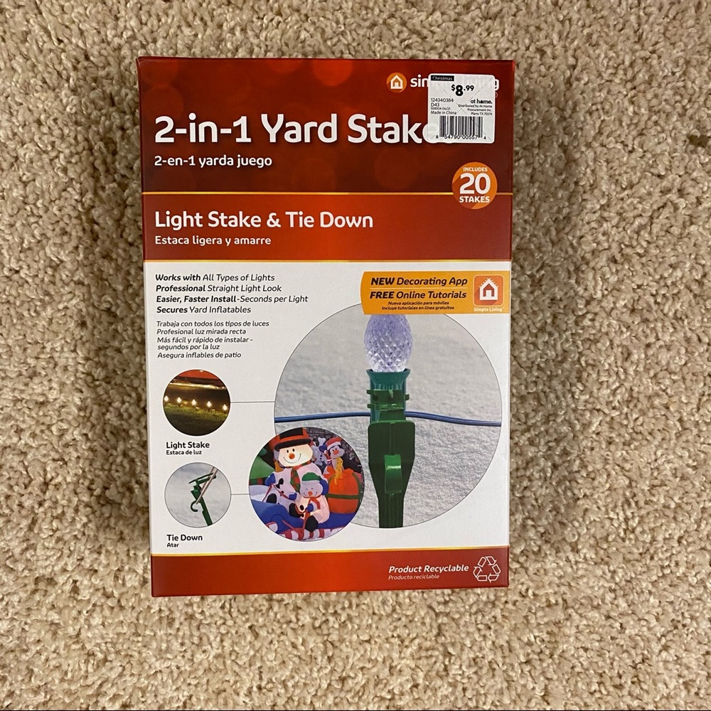 20ct Christmas Light Stakes